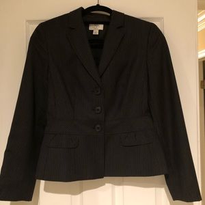 LOFT black pin stripe blazer